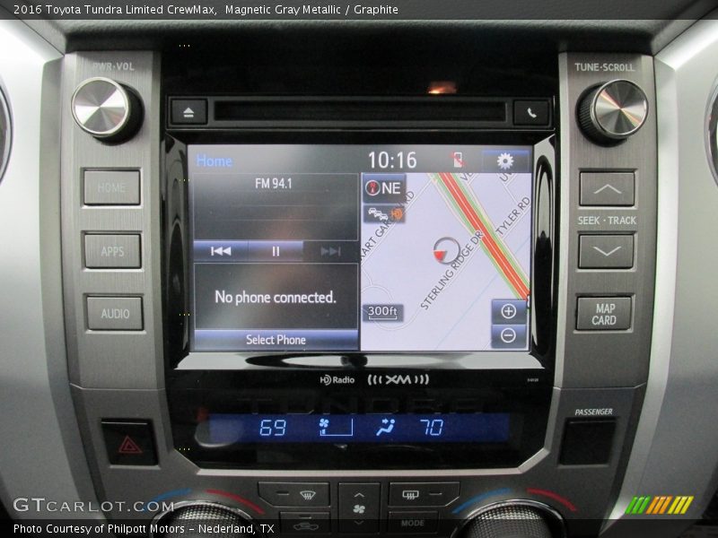 Navigation of 2016 Tundra Limited CrewMax