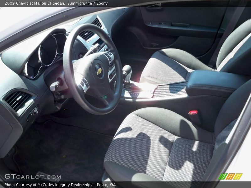 Summit White / Ebony 2009 Chevrolet Malibu LT Sedan