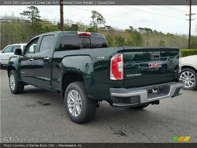  2016 Canyon SLT Crew Cab 4x4 Emerald Green Metallic