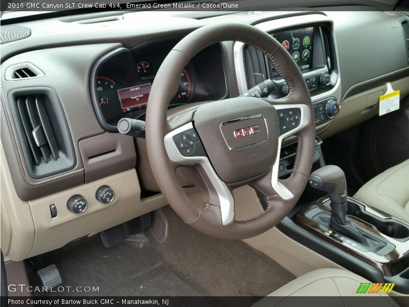 Dashboard of 2016 Canyon SLT Crew Cab 4x4