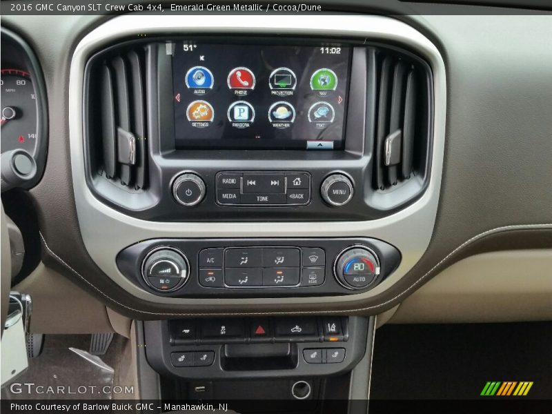 Controls of 2016 Canyon SLT Crew Cab 4x4
