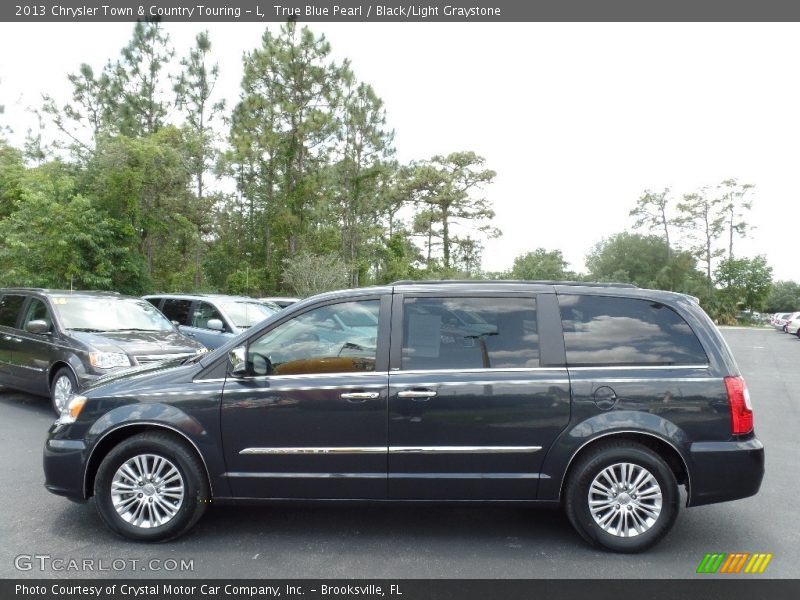 True Blue Pearl / Black/Light Graystone 2013 Chrysler Town & Country Touring - L