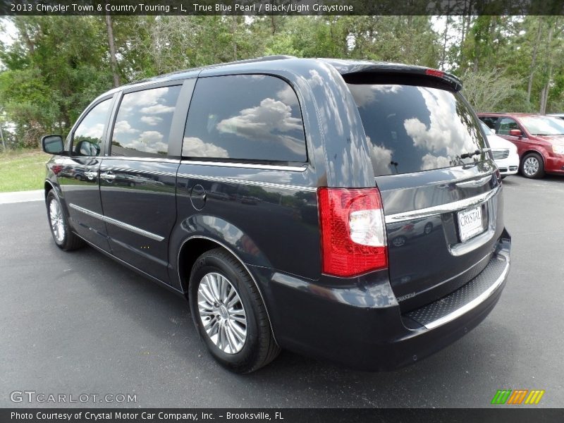 True Blue Pearl / Black/Light Graystone 2013 Chrysler Town & Country Touring - L