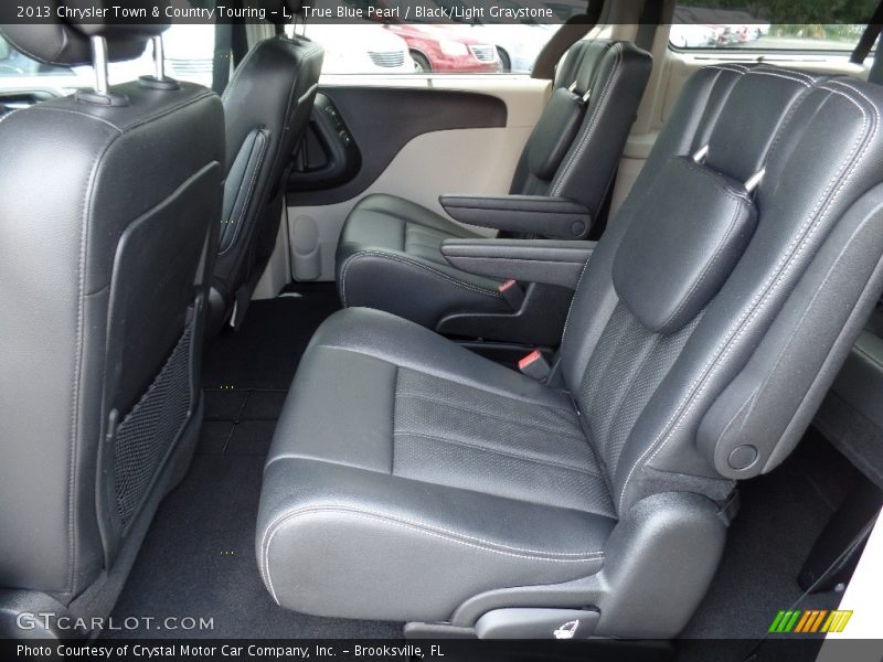 True Blue Pearl / Black/Light Graystone 2013 Chrysler Town & Country Touring - L