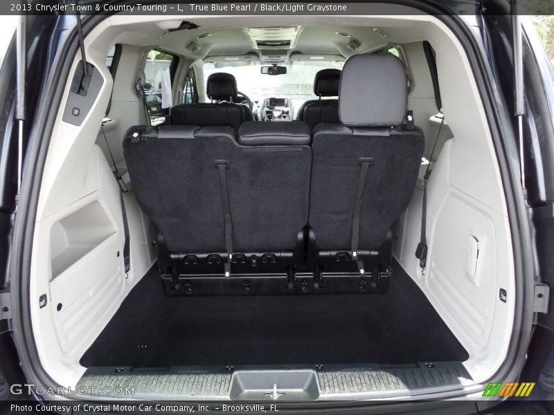 True Blue Pearl / Black/Light Graystone 2013 Chrysler Town & Country Touring - L