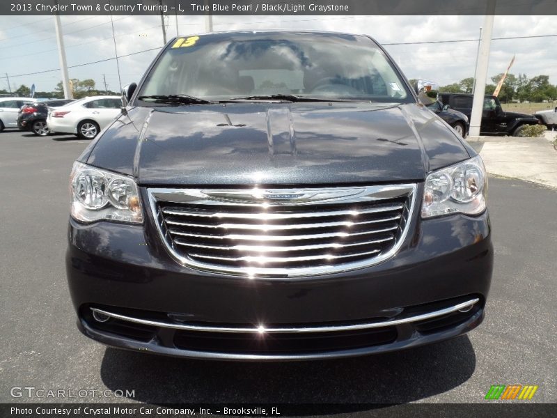 True Blue Pearl / Black/Light Graystone 2013 Chrysler Town & Country Touring - L