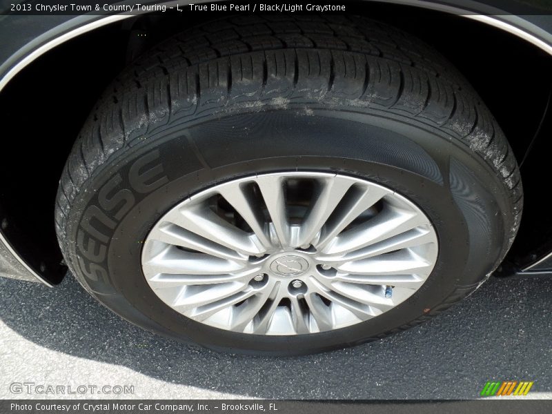 True Blue Pearl / Black/Light Graystone 2013 Chrysler Town & Country Touring - L