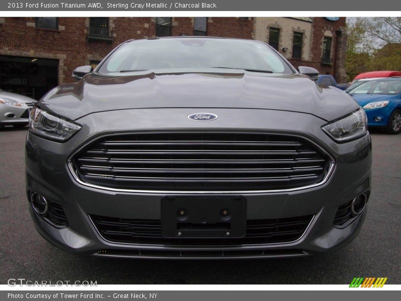 Sterling Gray Metallic / Charcoal Black 2013 Ford Fusion Titanium AWD