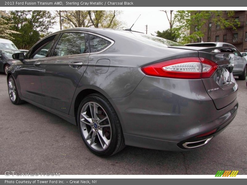 Sterling Gray Metallic / Charcoal Black 2013 Ford Fusion Titanium AWD