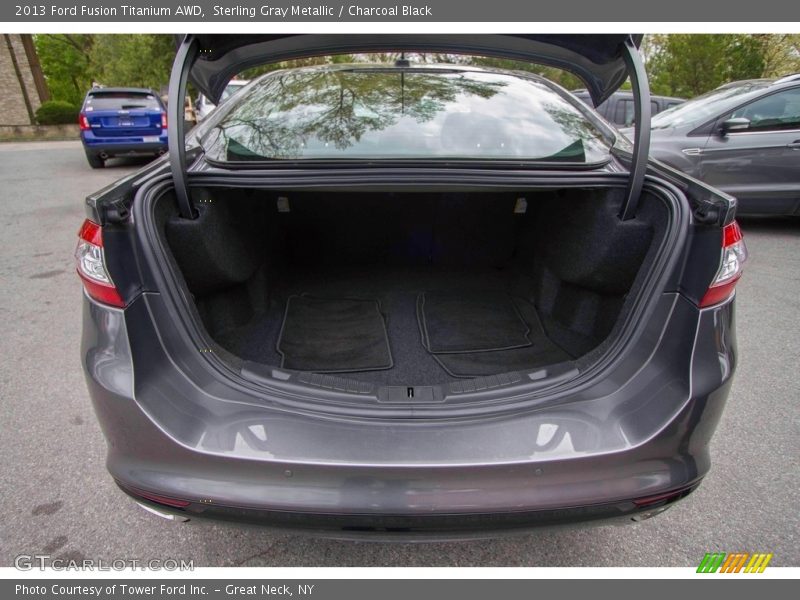 Sterling Gray Metallic / Charcoal Black 2013 Ford Fusion Titanium AWD
