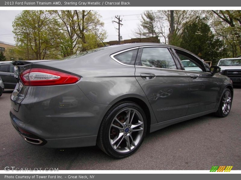 Sterling Gray Metallic / Charcoal Black 2013 Ford Fusion Titanium AWD