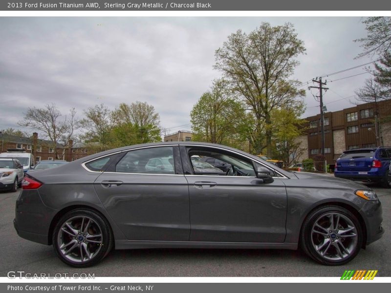 Sterling Gray Metallic / Charcoal Black 2013 Ford Fusion Titanium AWD