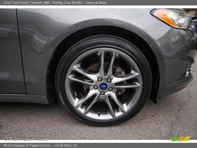 Sterling Gray Metallic / Charcoal Black 2013 Ford Fusion Titanium AWD