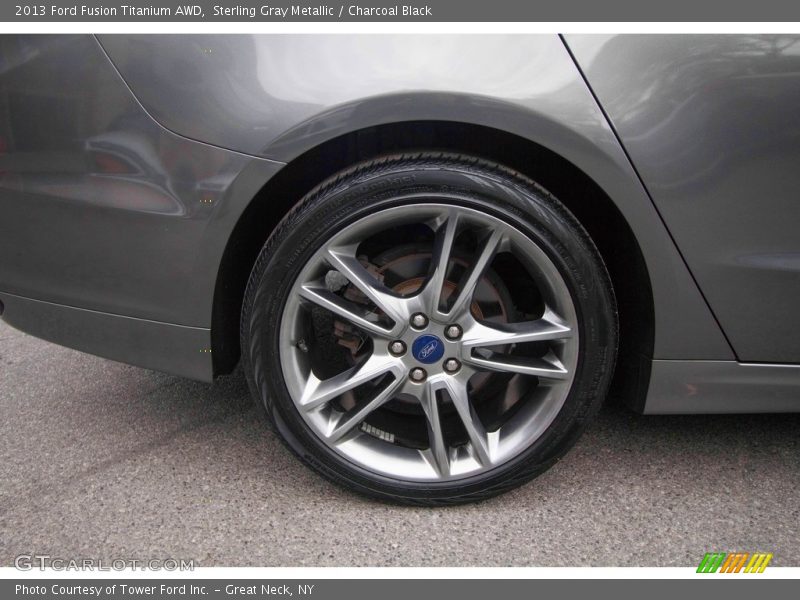 Sterling Gray Metallic / Charcoal Black 2013 Ford Fusion Titanium AWD