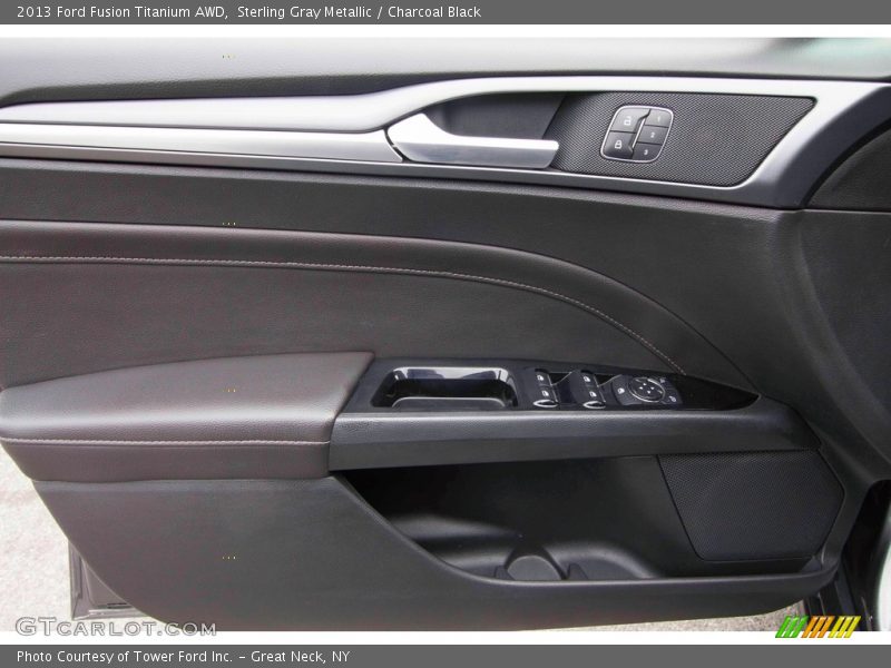 Sterling Gray Metallic / Charcoal Black 2013 Ford Fusion Titanium AWD