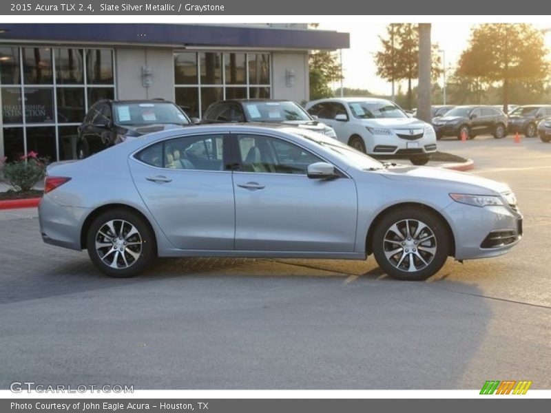 Slate Silver Metallic / Graystone 2015 Acura TLX 2.4