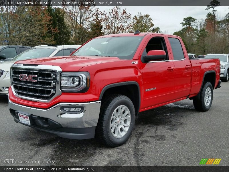 Cardinal Red / Jet Black 2016 GMC Sierra 1500 SLE Double Cab 4WD