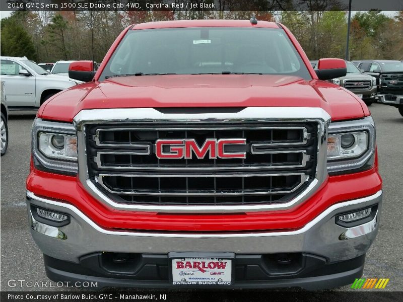 Cardinal Red / Jet Black 2016 GMC Sierra 1500 SLE Double Cab 4WD
