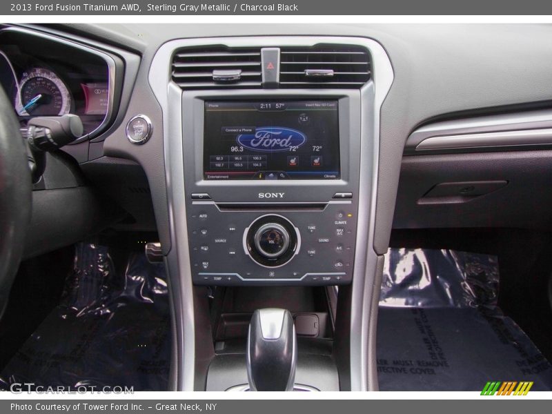 Sterling Gray Metallic / Charcoal Black 2013 Ford Fusion Titanium AWD