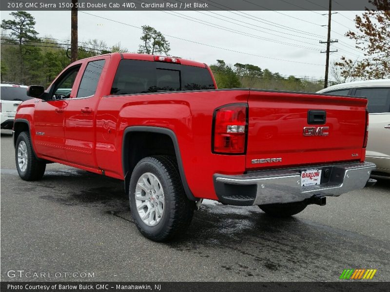 Cardinal Red / Jet Black 2016 GMC Sierra 1500 SLE Double Cab 4WD