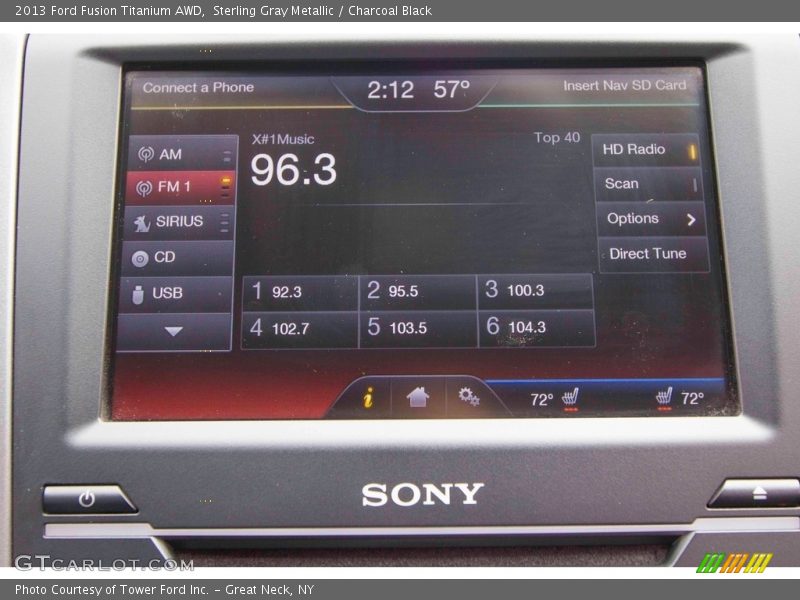 Sterling Gray Metallic / Charcoal Black 2013 Ford Fusion Titanium AWD