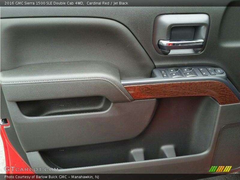 Cardinal Red / Jet Black 2016 GMC Sierra 1500 SLE Double Cab 4WD