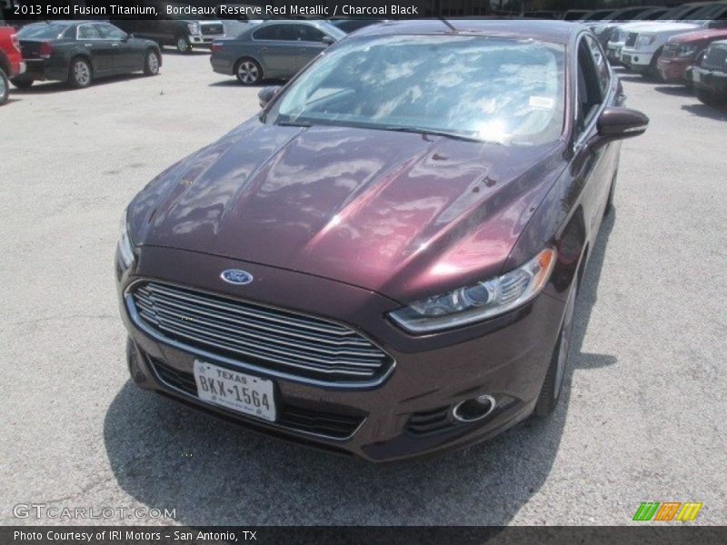 Bordeaux Reserve Red Metallic / Charcoal Black 2013 Ford Fusion Titanium