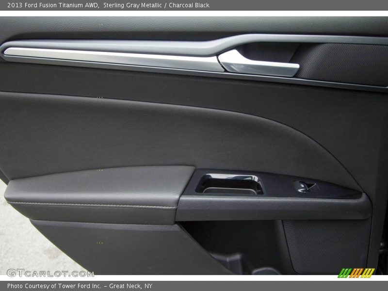 Sterling Gray Metallic / Charcoal Black 2013 Ford Fusion Titanium AWD