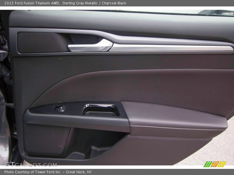 Sterling Gray Metallic / Charcoal Black 2013 Ford Fusion Titanium AWD