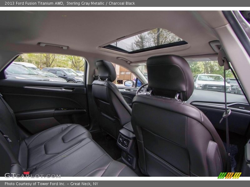 Sterling Gray Metallic / Charcoal Black 2013 Ford Fusion Titanium AWD