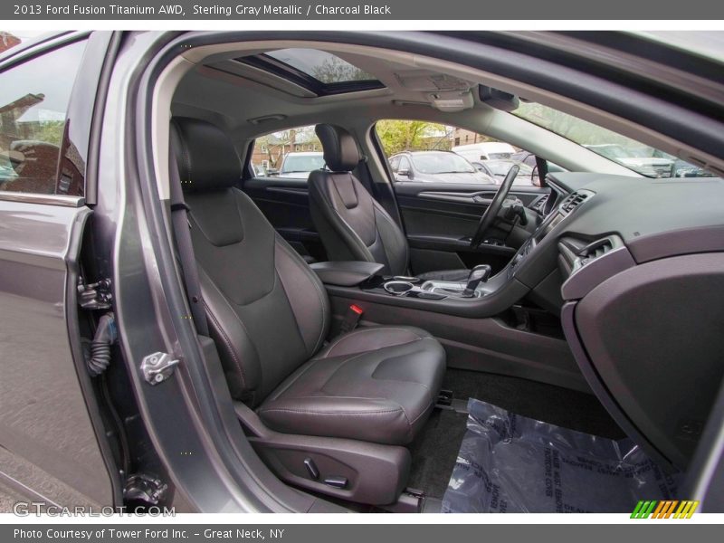 Sterling Gray Metallic / Charcoal Black 2013 Ford Fusion Titanium AWD