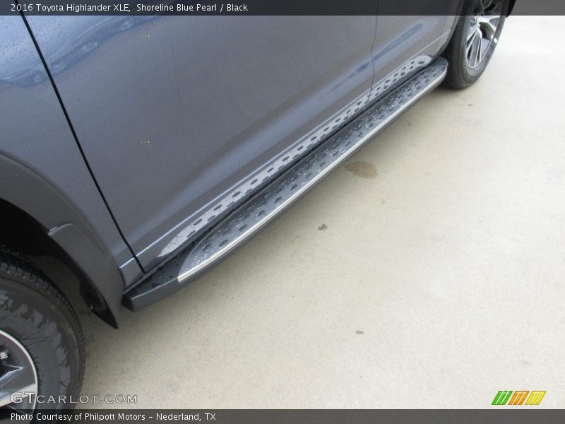 Shoreline Blue Pearl / Black 2016 Toyota Highlander XLE
