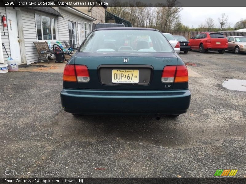 Cypress Green Pearl / Beige 1998 Honda Civic LX Sedan