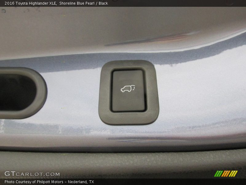 Shoreline Blue Pearl / Black 2016 Toyota Highlander XLE