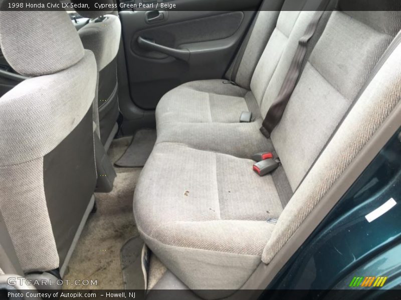 Cypress Green Pearl / Beige 1998 Honda Civic LX Sedan