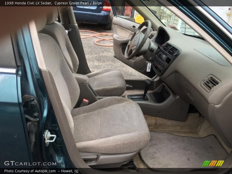 Cypress Green Pearl / Beige 1998 Honda Civic LX Sedan