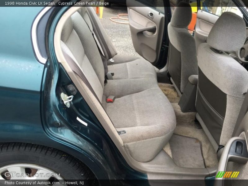 Cypress Green Pearl / Beige 1998 Honda Civic LX Sedan