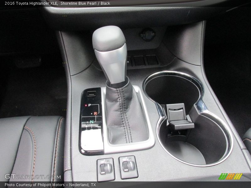 Shoreline Blue Pearl / Black 2016 Toyota Highlander XLE