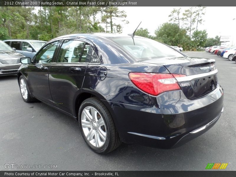 Crystal Blue Pearl Coat / Black/Light Frost 2012 Chrysler 200 Touring Sedan