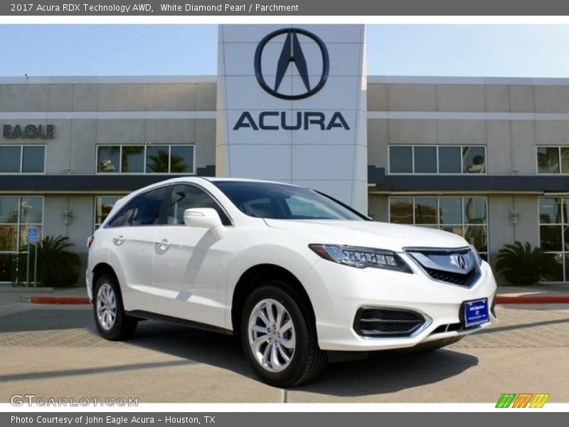 White Diamond Pearl / Parchment 2017 Acura RDX Technology AWD