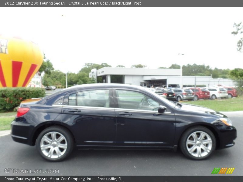 Crystal Blue Pearl Coat / Black/Light Frost 2012 Chrysler 200 Touring Sedan