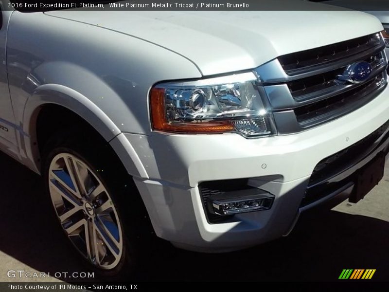 White Platinum Metallic Tricoat / Platinum Brunello 2016 Ford Expedition EL Platinum