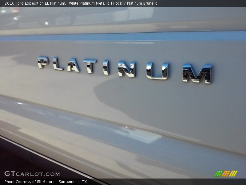 White Platinum Metallic Tricoat / Platinum Brunello 2016 Ford Expedition EL Platinum