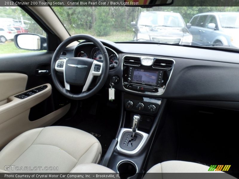 Crystal Blue Pearl Coat / Black/Light Frost 2012 Chrysler 200 Touring Sedan