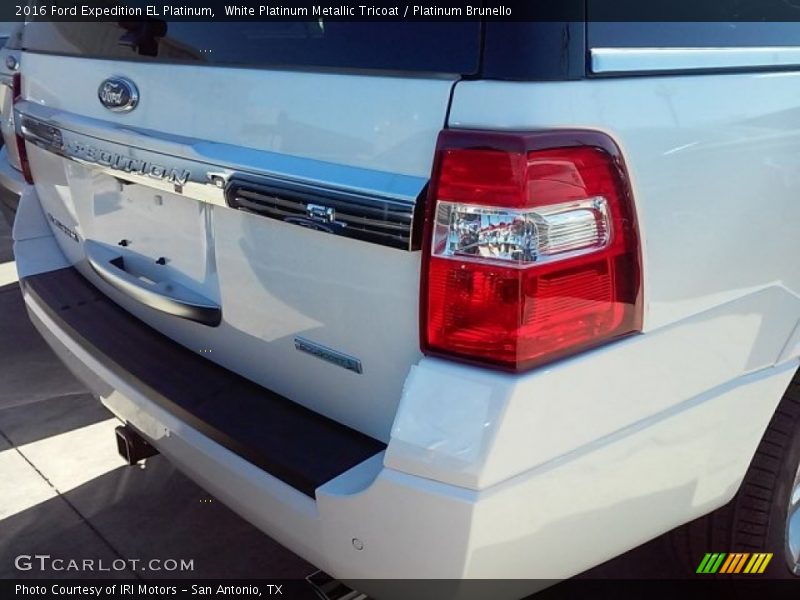 White Platinum Metallic Tricoat / Platinum Brunello 2016 Ford Expedition EL Platinum