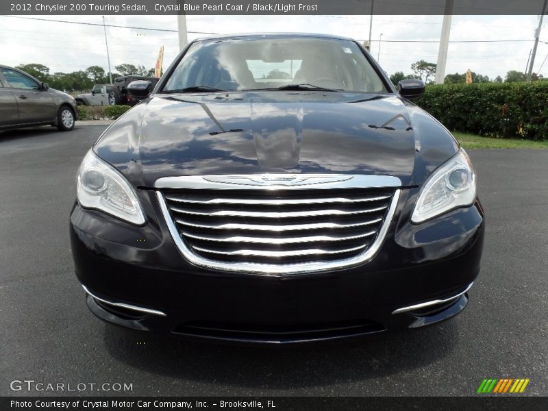 Crystal Blue Pearl Coat / Black/Light Frost 2012 Chrysler 200 Touring Sedan
