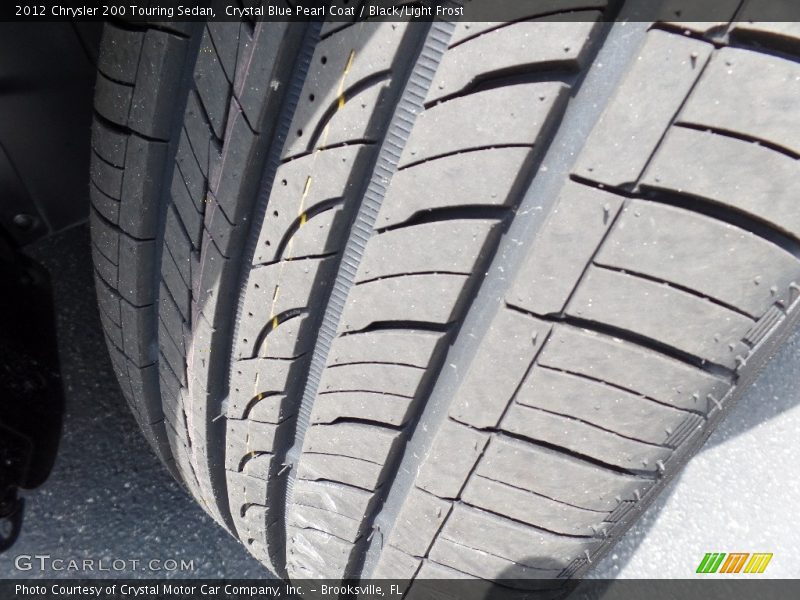 Crystal Blue Pearl Coat / Black/Light Frost 2012 Chrysler 200 Touring Sedan