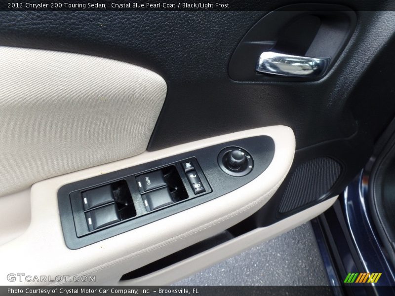 Crystal Blue Pearl Coat / Black/Light Frost 2012 Chrysler 200 Touring Sedan