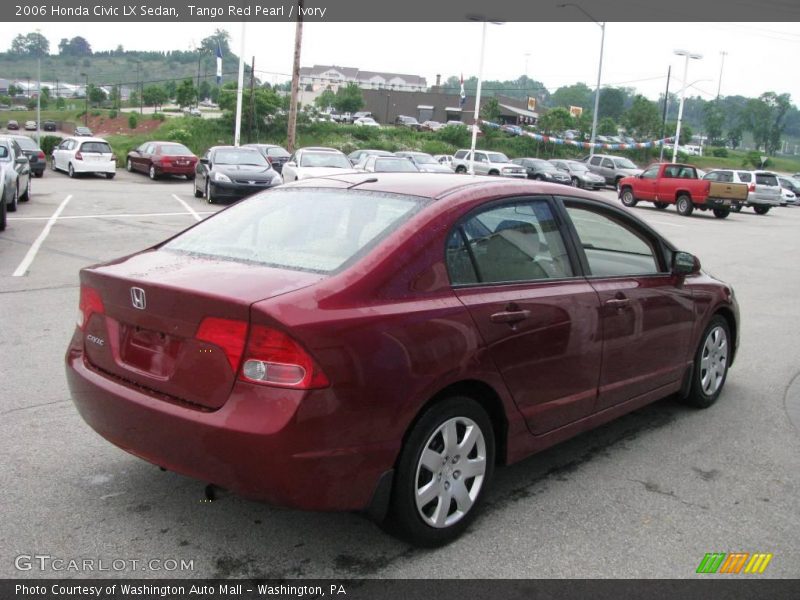 Tango Red Pearl / Ivory 2006 Honda Civic LX Sedan