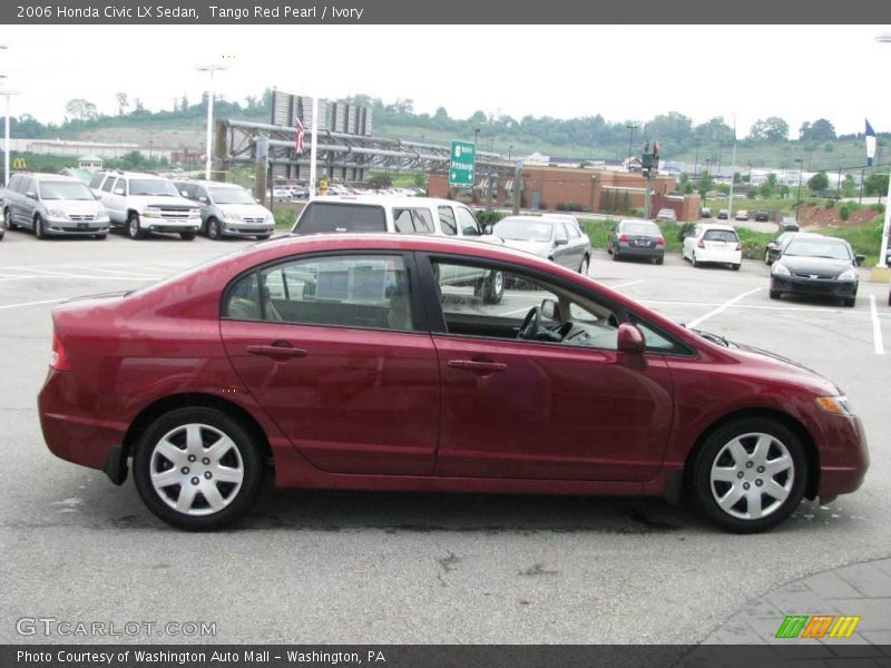Tango Red Pearl / Ivory 2006 Honda Civic LX Sedan